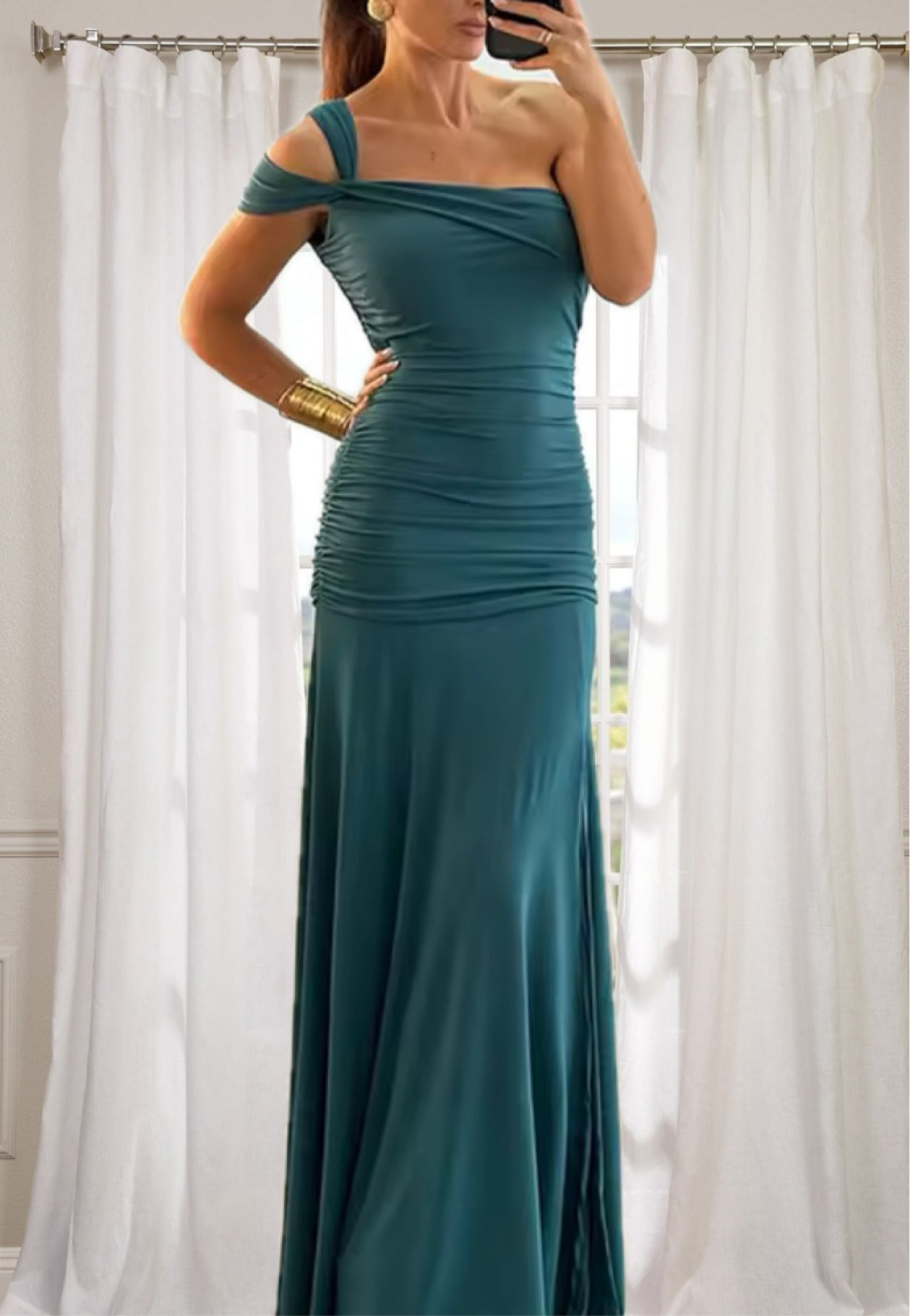 Assymetric Design Cocktail Event Party Dress