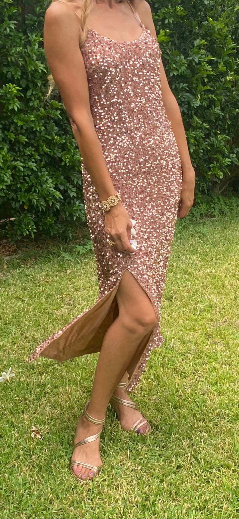 Bronzy Sequin Dress