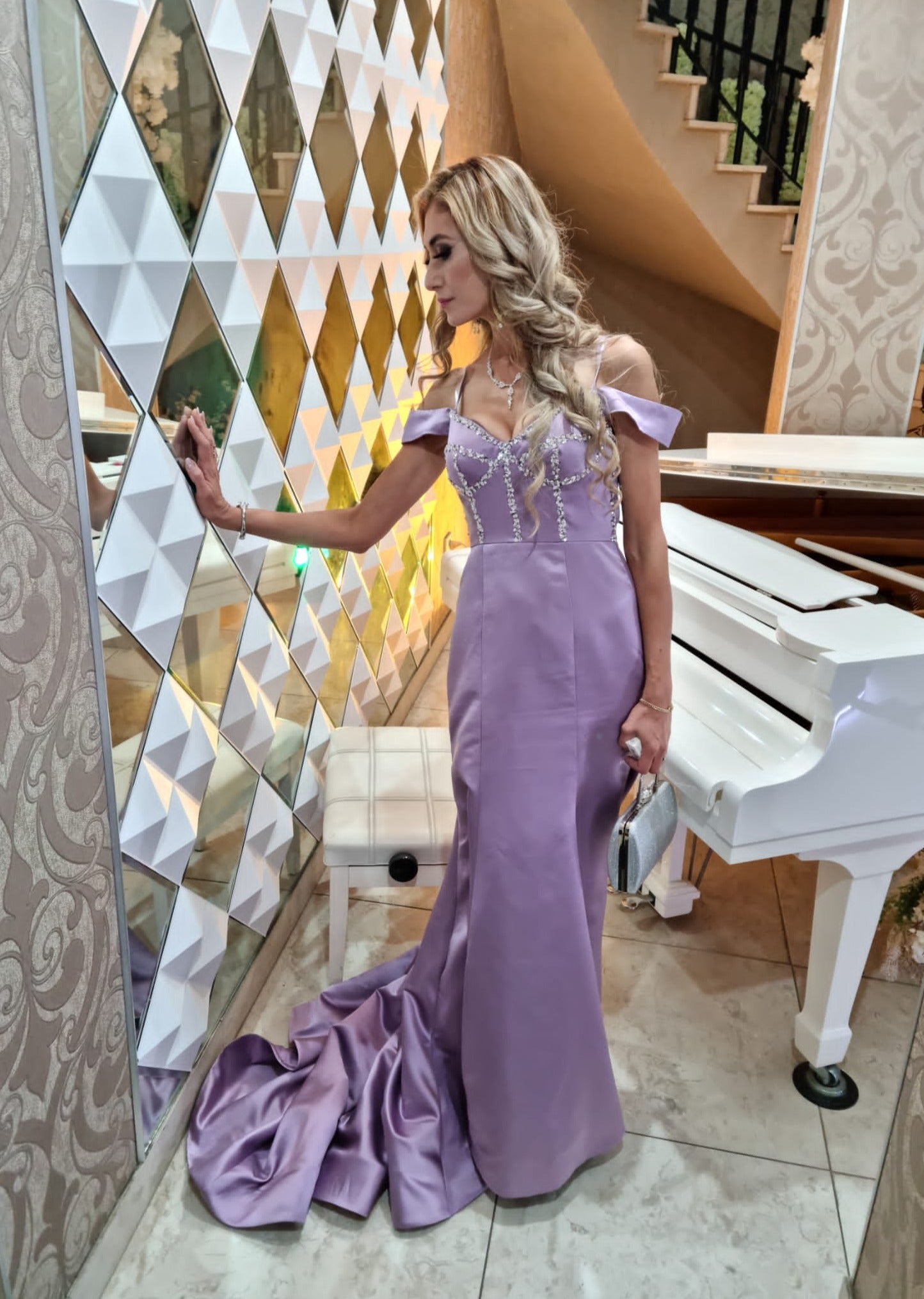 Lilac Custom Couture Dress