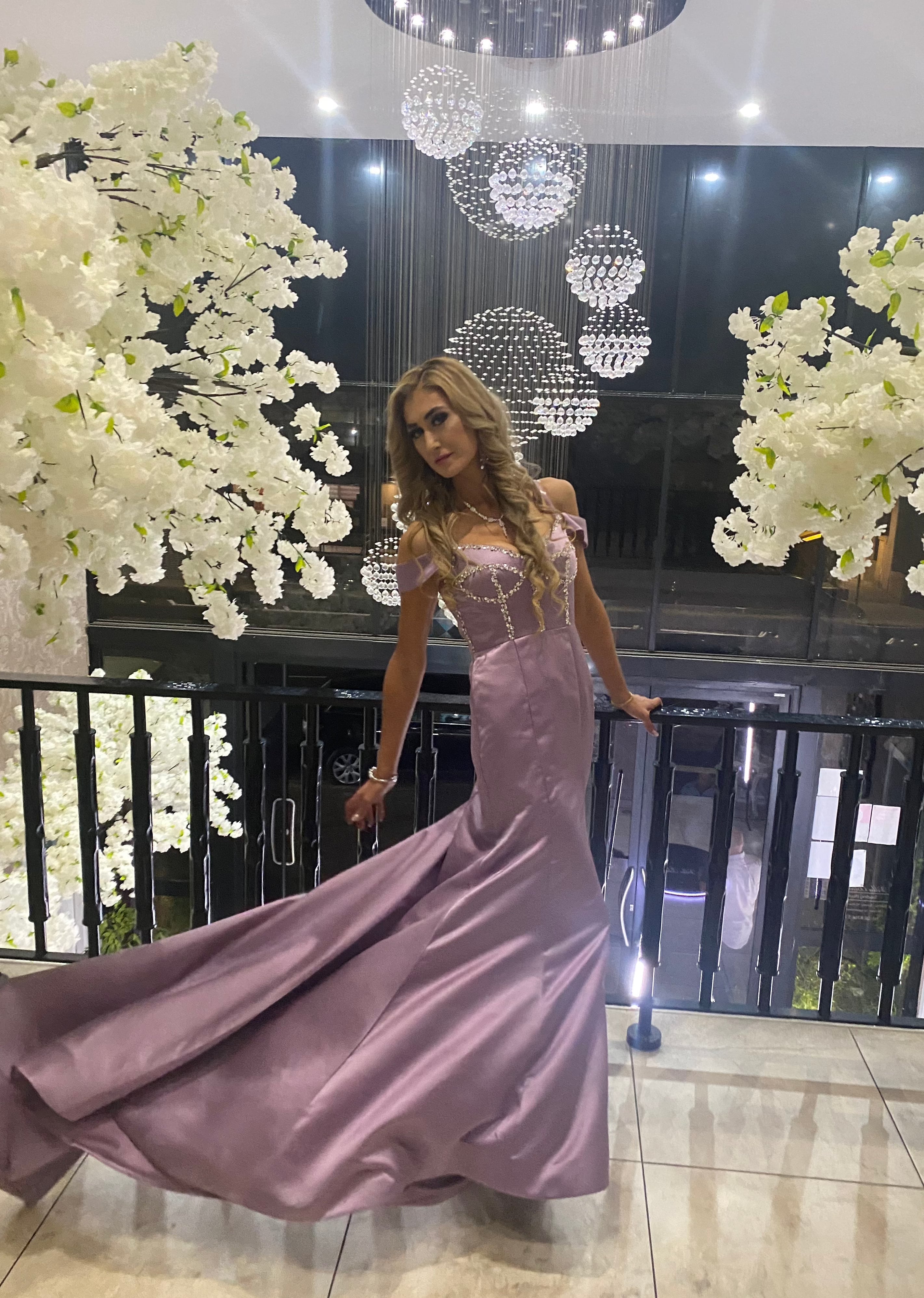 Lilac Custom Couture Dress