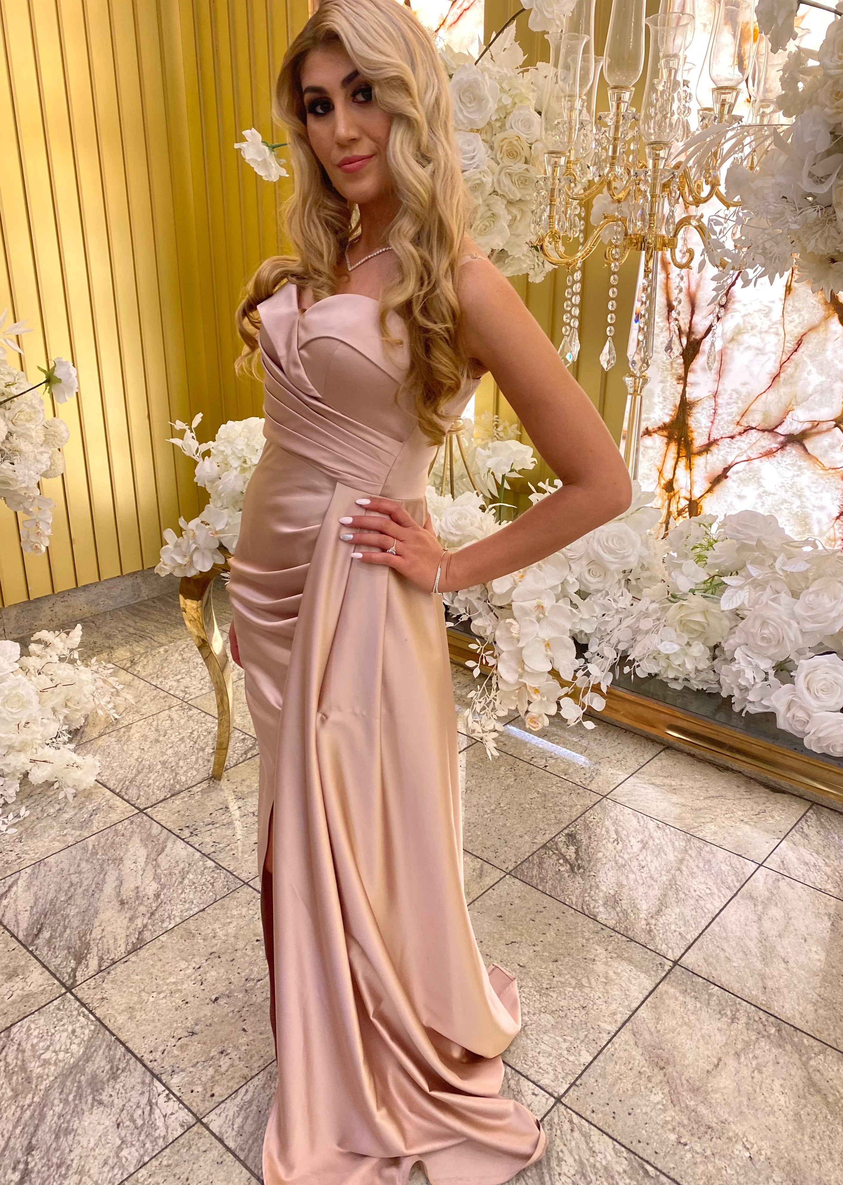 Pretty in Sugar Pink Long Dress