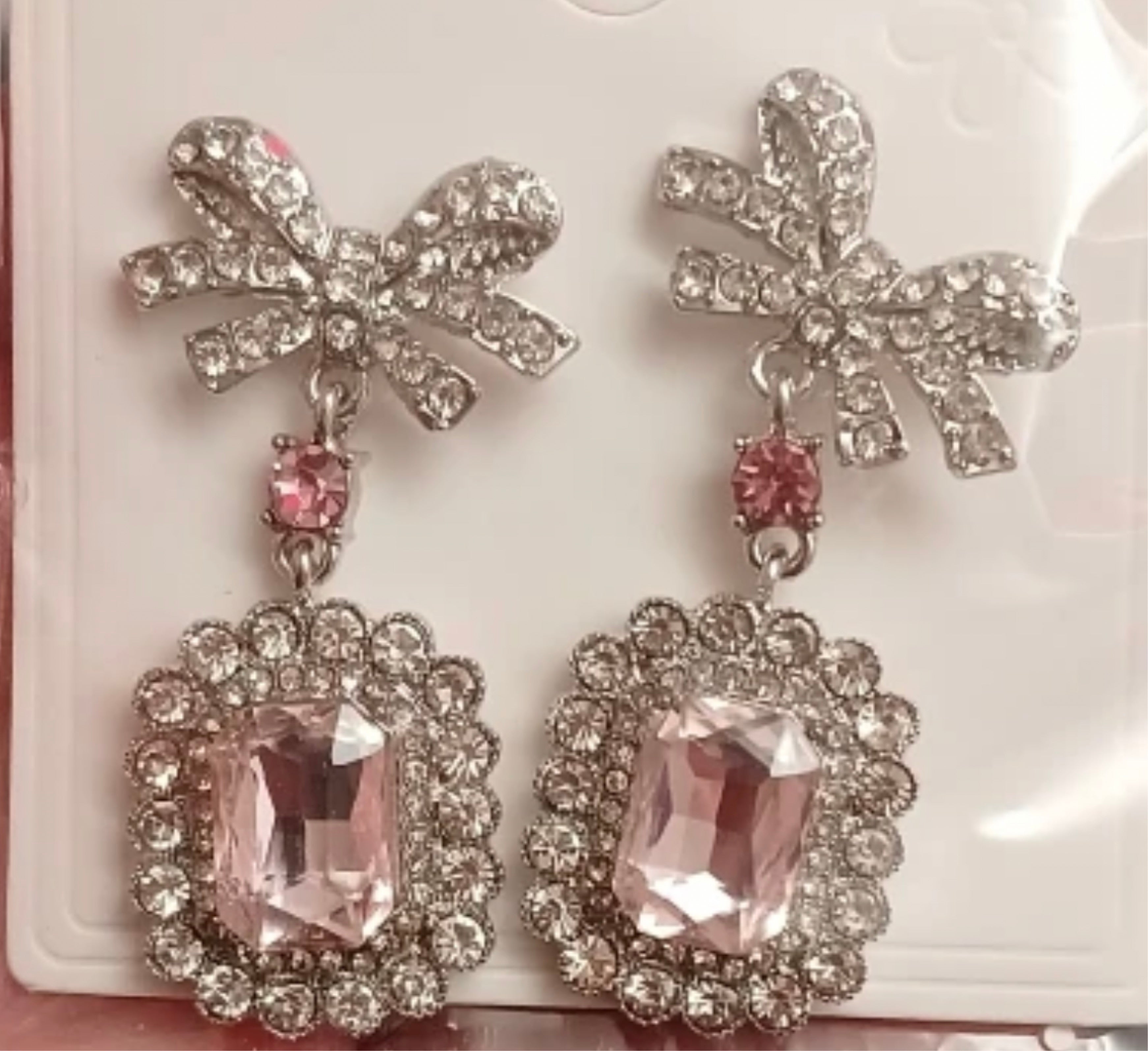 Crystal Pink Earring