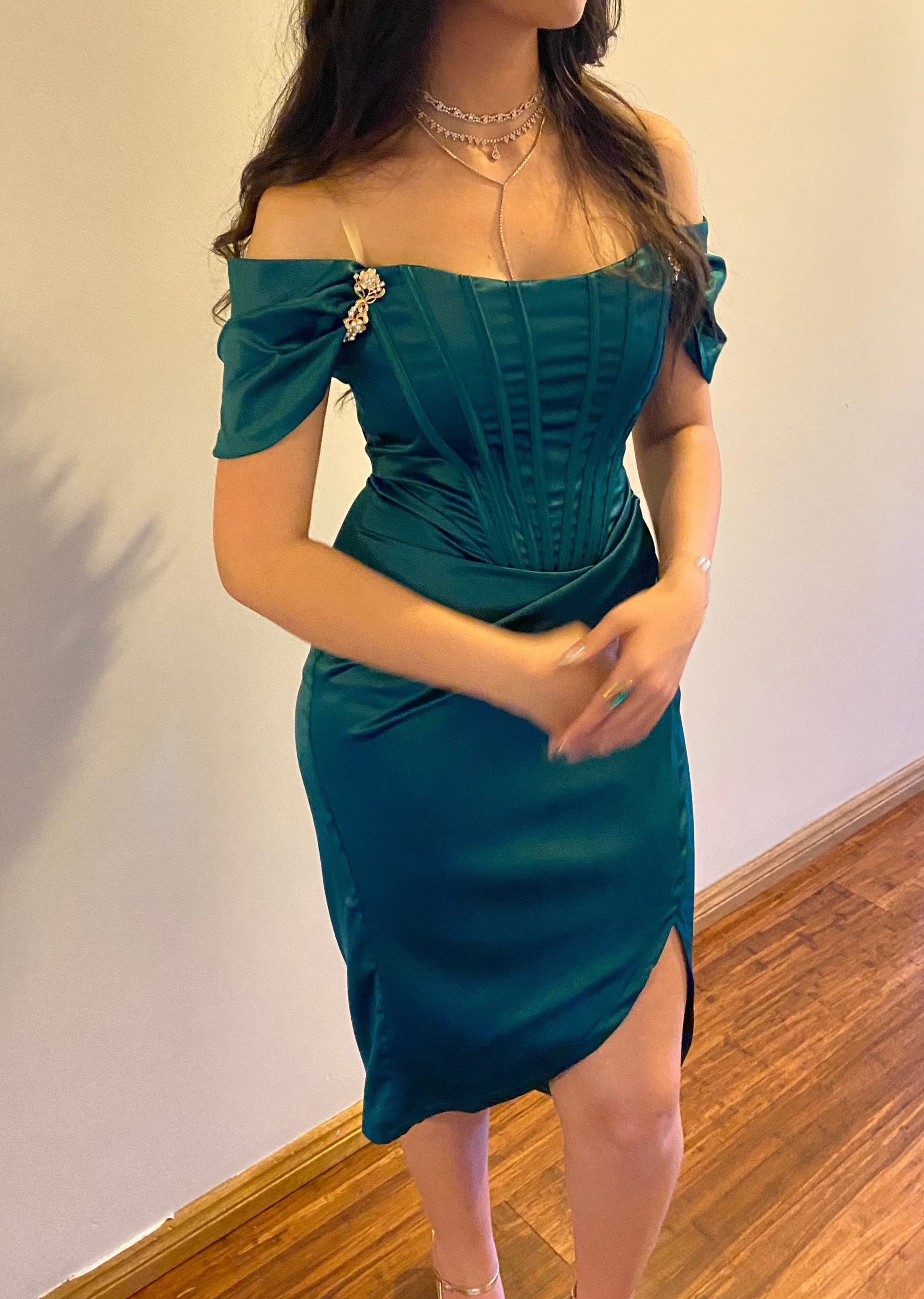 Emerald Bustier Dress
