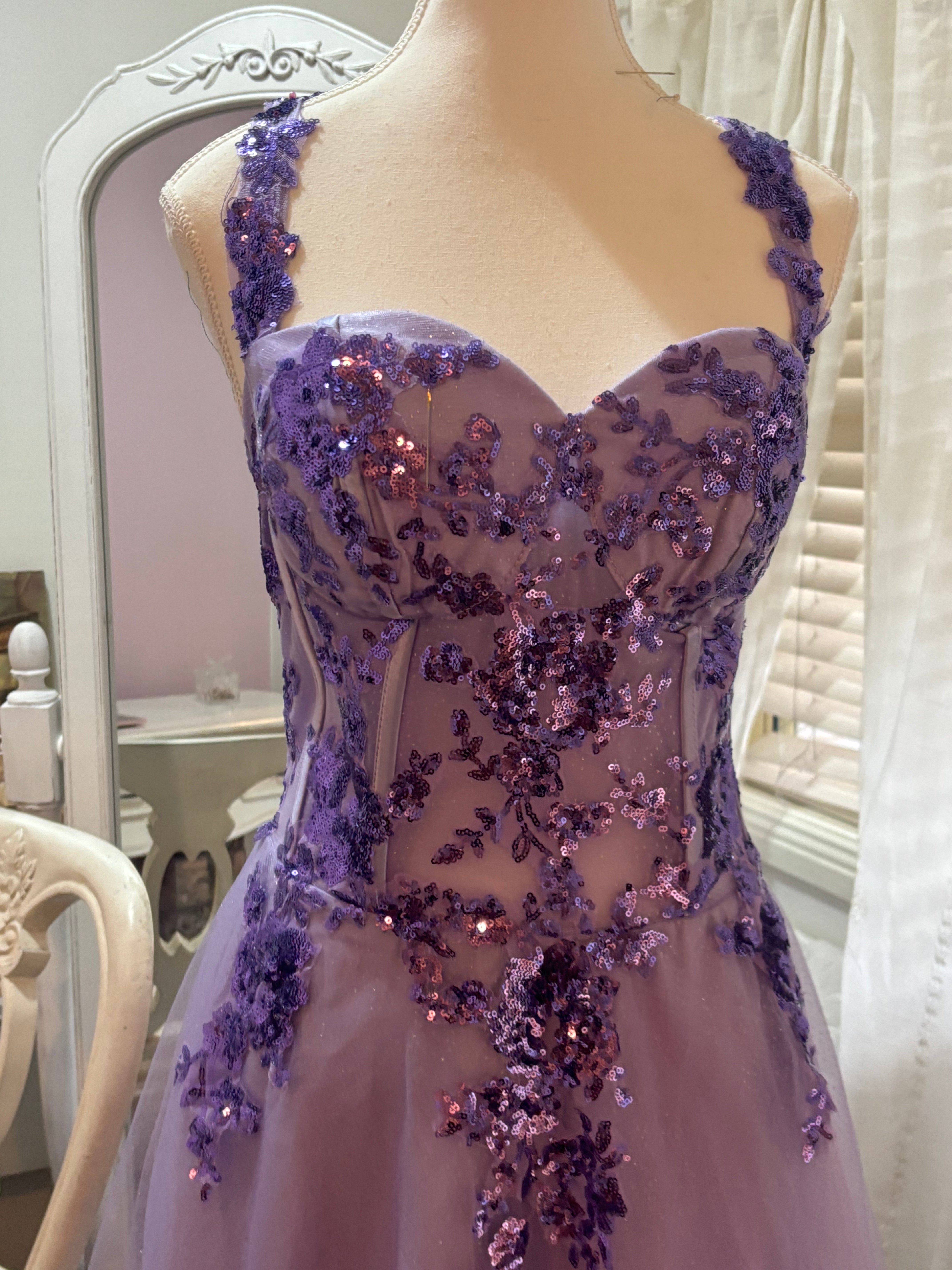 Tulle Sequin Lace Dress