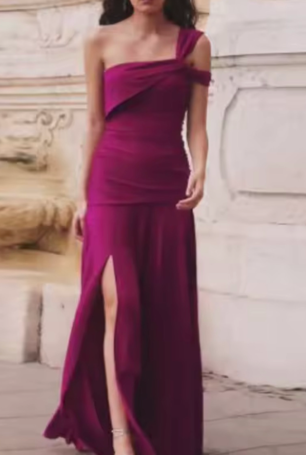 Assymetric Design Cocktail Event Party Dress