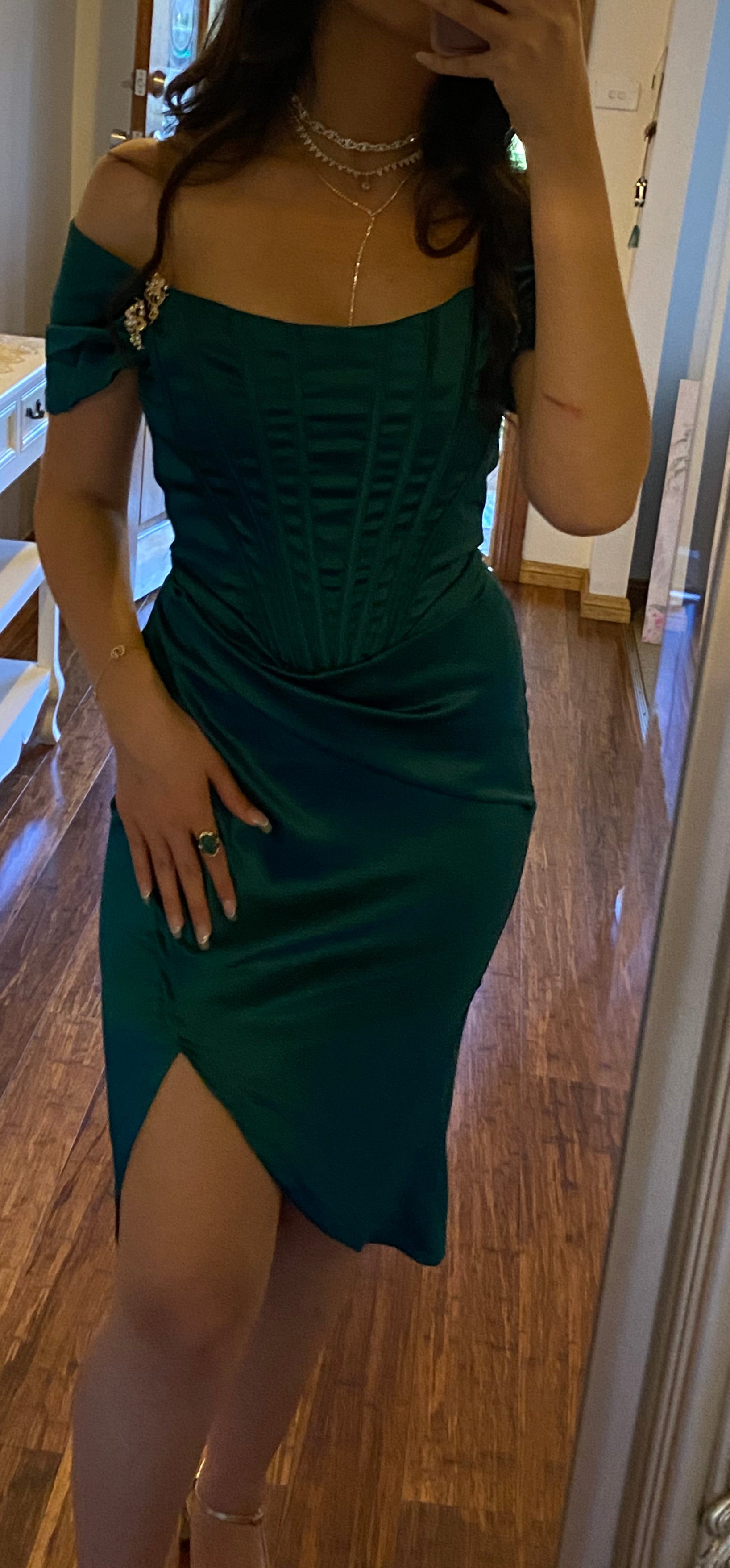 Emerald Bustier Dress